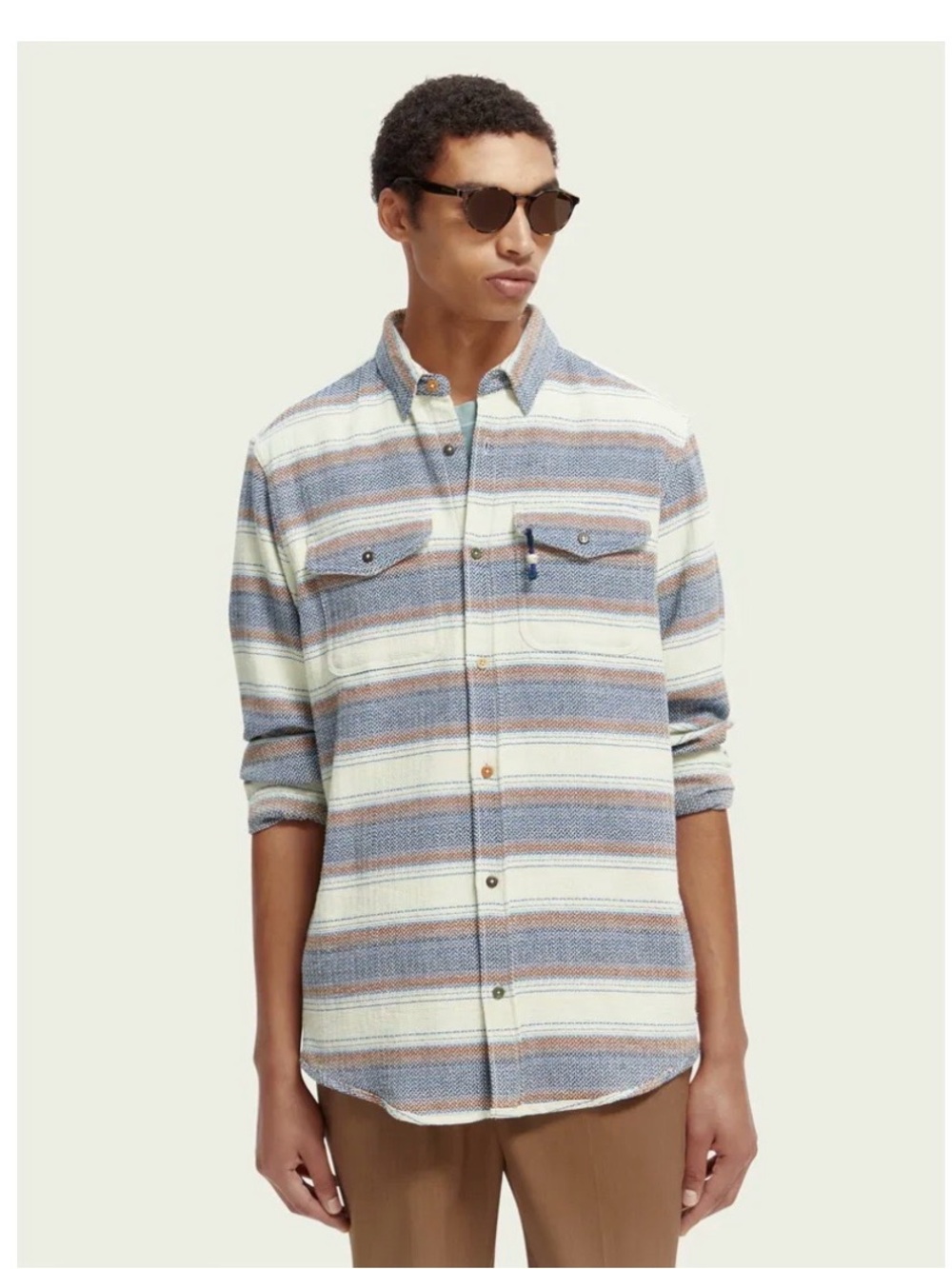 Scotch & Soda Stripe Shirt From TV Show “Yellowjackets” Wardrobe